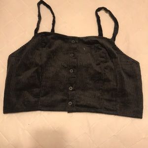 PacSun velvet crop top